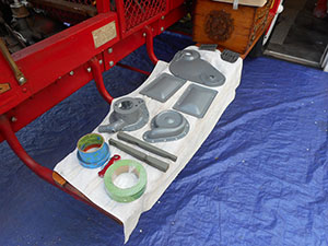 reo painted engine parts
